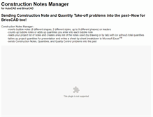 Tablet Screenshot of constructionnotesmanager.com
